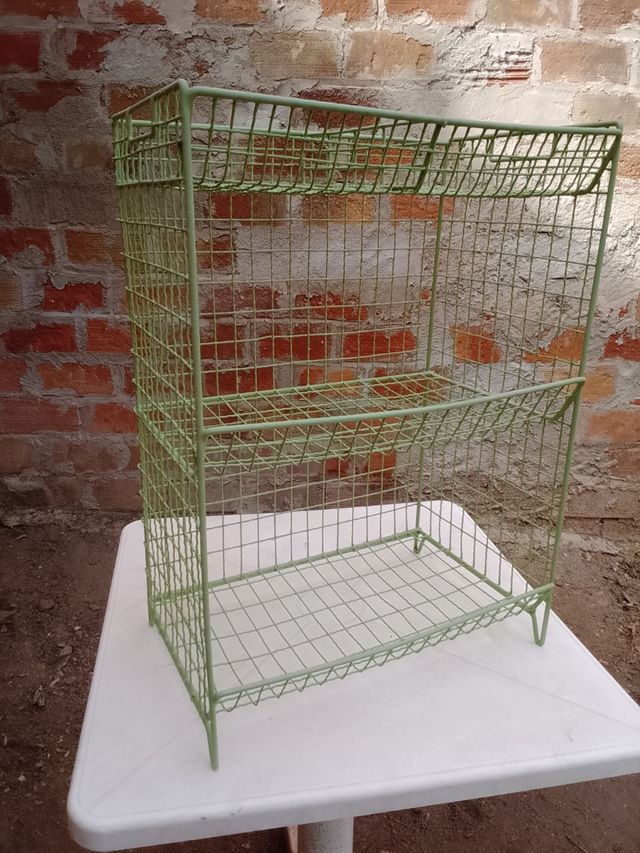 Verdulero metálico verde