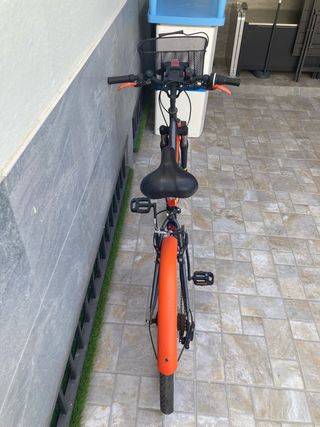 Bicicleta paseo 24" naranja