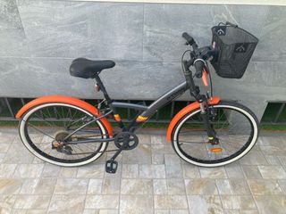 Bicicleta paseo 24" naranja