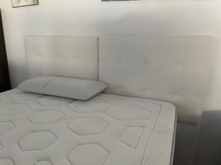 Cabecero cama polipiel blanco