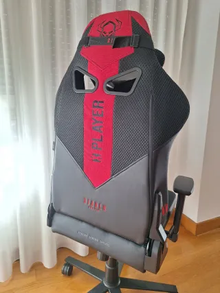 Silla Diablo gaming - roja y negra