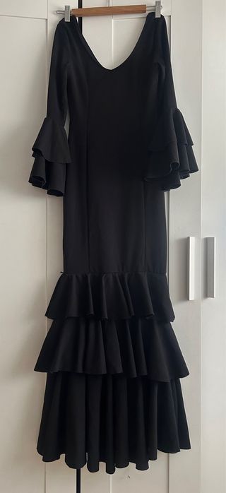 Traje de Flamenca Negro - Licra