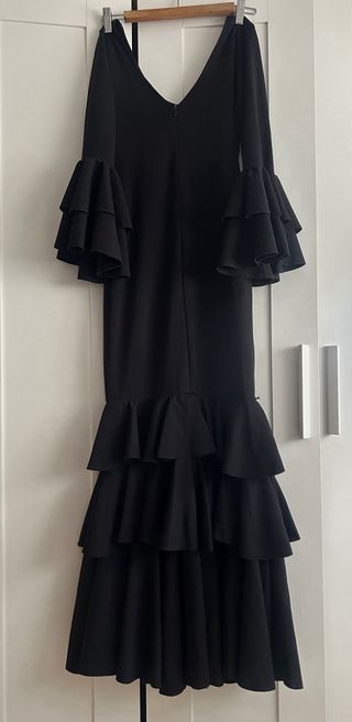 Traje de Flamenca Negro - Licra