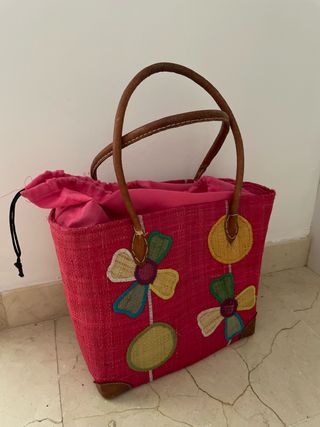 Bolso playa rosa - Canasto
