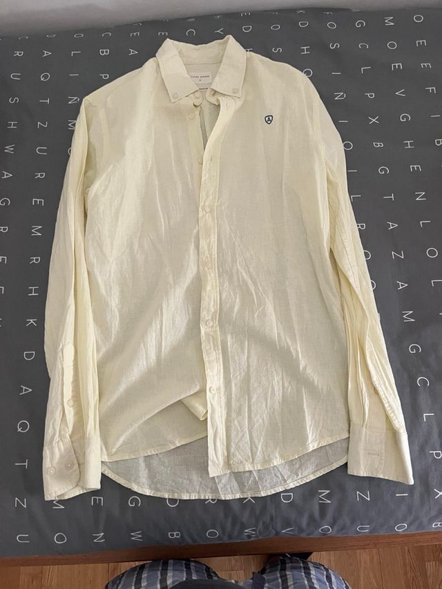 Camisa Lino Amarilla Álvaro Moreno Talla S