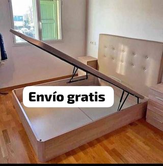 Cama completa madera con almacenaje