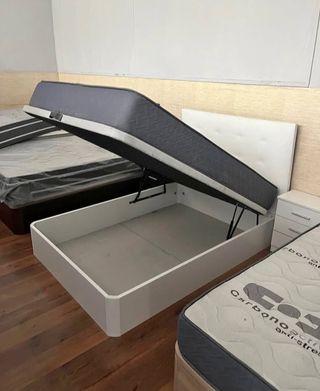 Cama completa madera con almacenaje