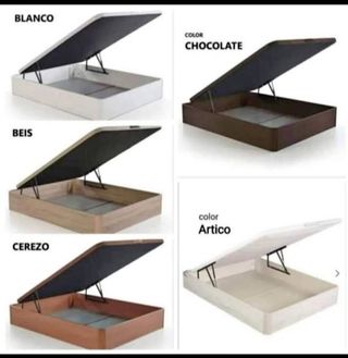 Cama completa madera con almacenaje