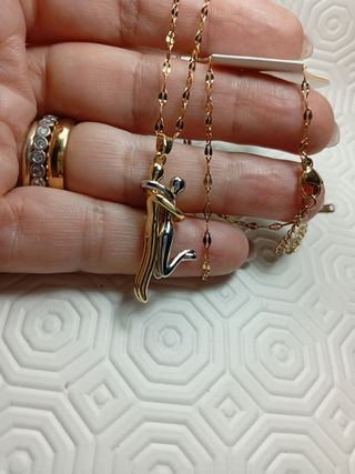 Collana innamorati oro argento