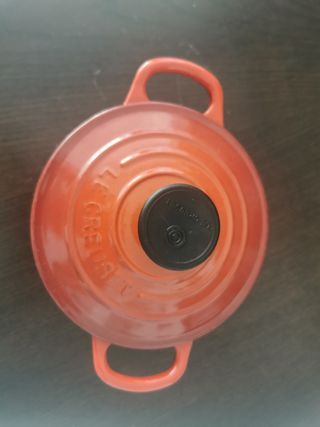 Olla Le Creuset roja, hierro, 14cm