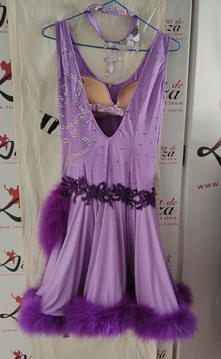 Vestido baile latino - Lila LIQUIDACIÓN 