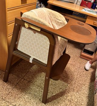Trona madera bebé
