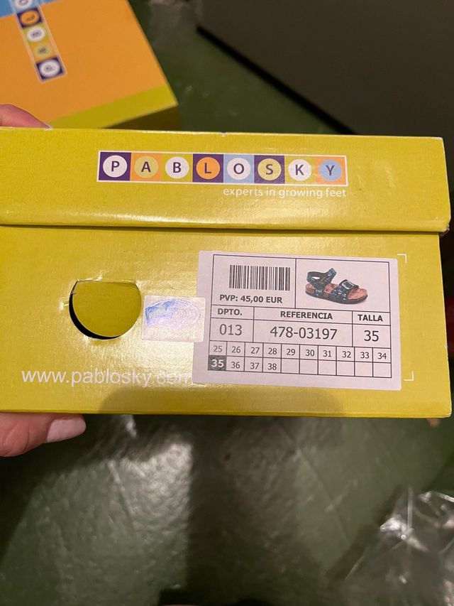 Sandalias Pablosky niño talla 35