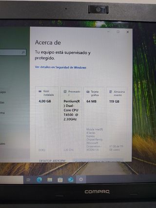 Portátil HP COMPAQ Presario CQ56 Negro