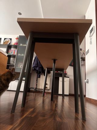 Mesa madera 2m - Patas metal