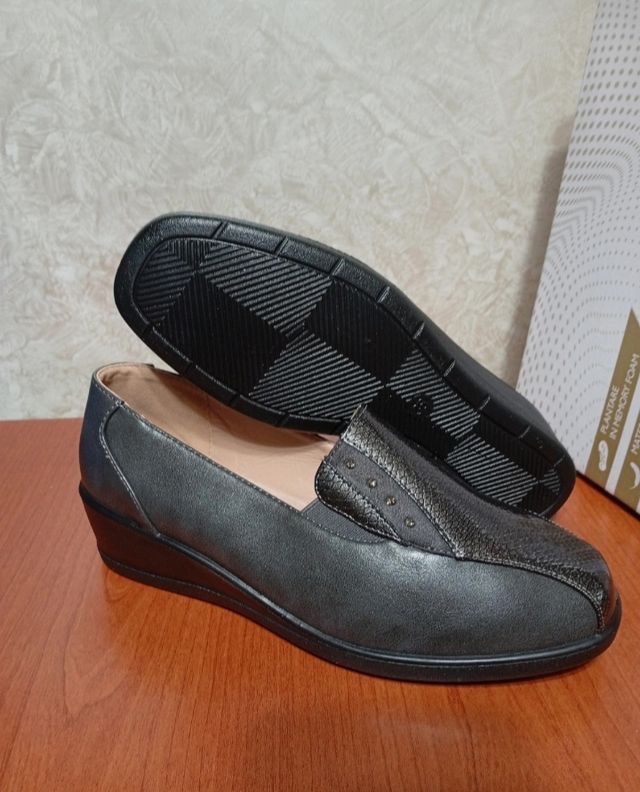 Mocassini Moenia donna, grigio, 38