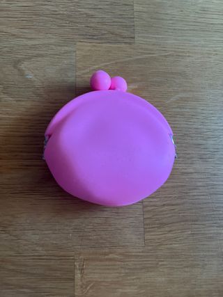 Monedero silicona rosa