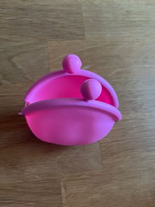 Monedero silicona rosa