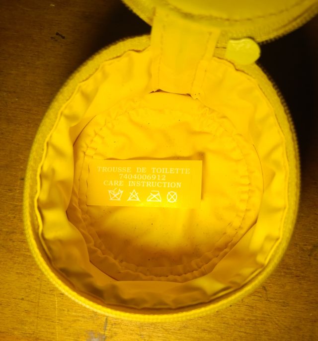 Custodia profumo Dior gialla