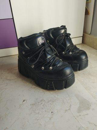 Zapatos plataforma negros