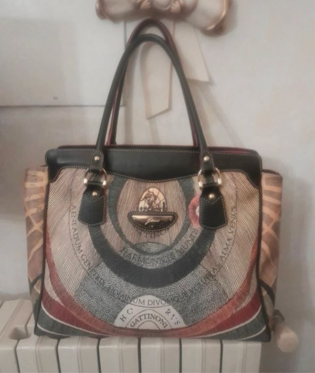 Borsa Gattinoni- Marrone Multicolore
