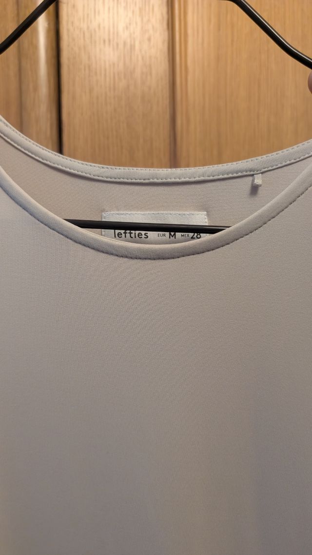 Vestido largo beige talla M