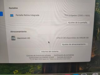 MACBOOK PRO 2020 i5/16GB RAM/512 SSD
