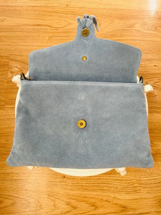 Cartera de mano estilo boho azul Capri