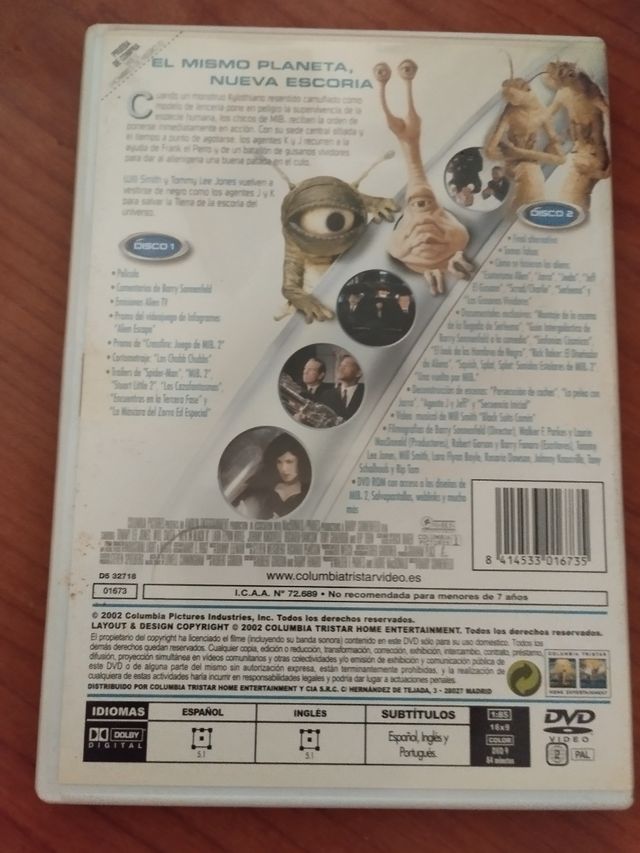 MIB II (Hombres de Negro II) DVD