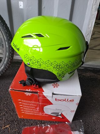 Casco esquí Bolle Kids verde lima