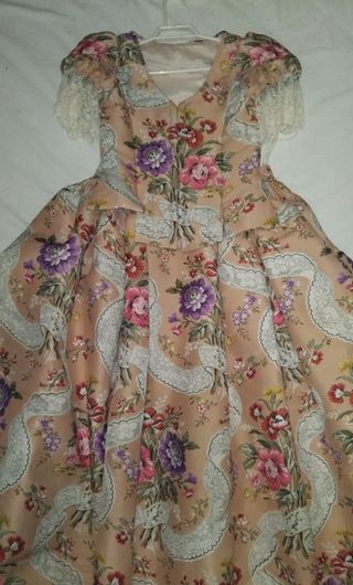 Traje Fallera niña - color salmón 