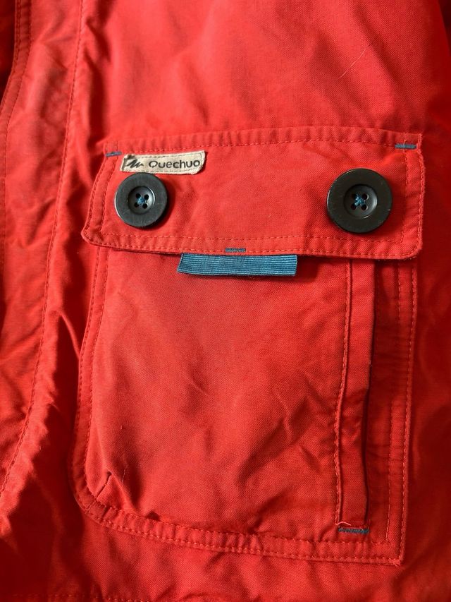 Plumífero rojo niño talla 10