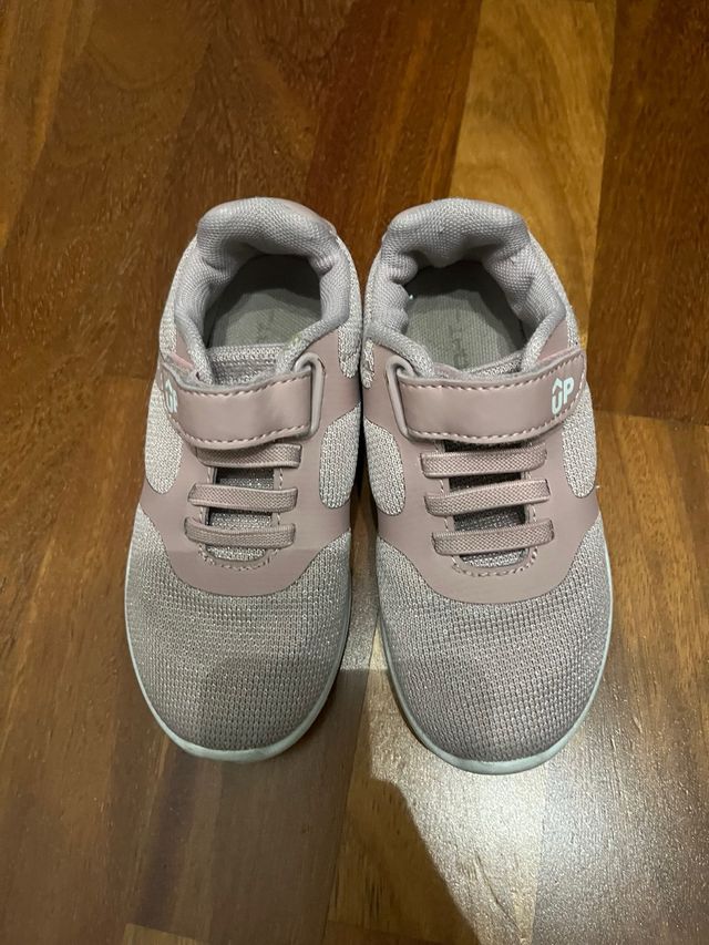 Zapatillas niña rosa glitter talla 27