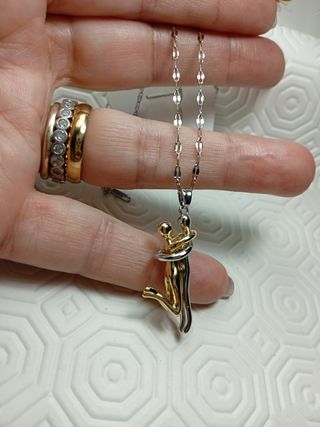 Collana innamorati oro argento