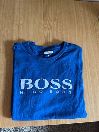 Camiseta Hugo Boss azul talla S