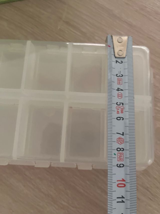 Mini cajas almacenaje transparentes