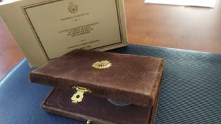 "XXV OLIMPIADE 1992" dittico argento PROOF -S.M.