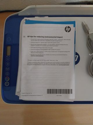 Impresora HP DeskJet 2630, Blanca y Azul