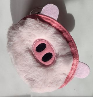 REGALO Monedero cerdito rosa