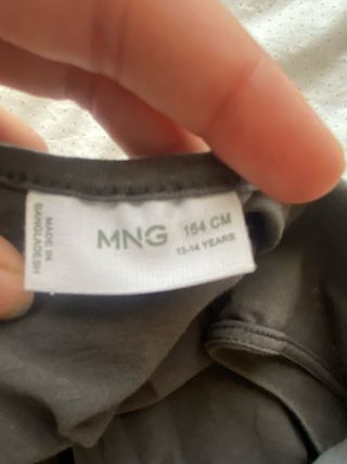 Blusa Mango Gris - Talla S