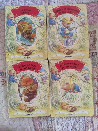 Lote 4 libros de aventuras de los ositos