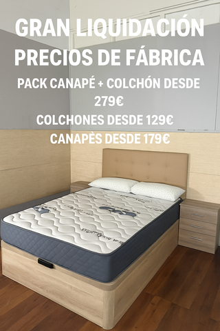 Cama canapé + colchón