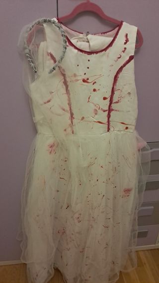 Disfraz Novia Zombie 9-10 años