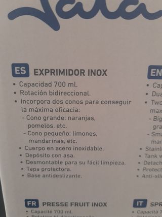 Exprimidor Jata 700ml - Inox
