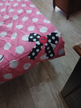 Colcha Minnie Mouse - Rosa