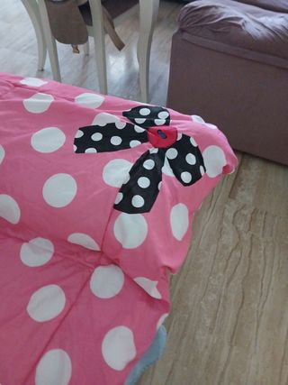 Colcha Minnie Mouse - Rosa