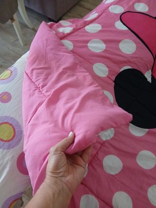 Colcha Minnie Mouse - Rosa