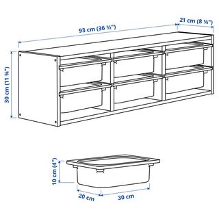 Estantería para almacenaje de pared TROFAST