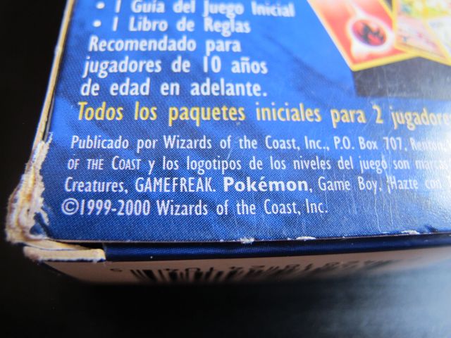 Pokémon Juego de Cartas (1a ed. 1999) Mazo inicial