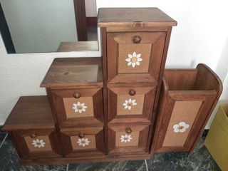 Mueble rústico (con paragüero a juego)